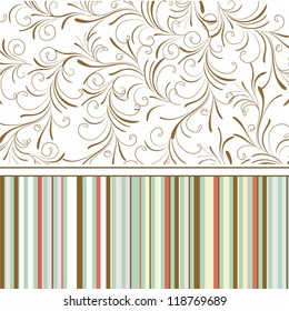 abstract vector background with flower