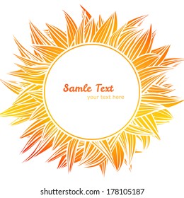 Abstract vector background, flower