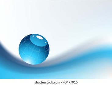 abstract vector background with flower