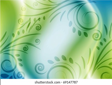 abstract vector background with flower