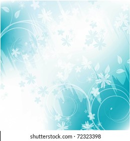 abstract vector background with flower