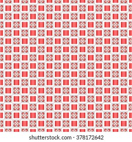 abstract vector background with flowers and squares