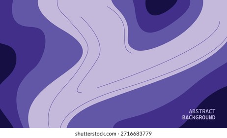 Abstract vector background with flowing organic shapes in purple and lavender tones. Smooth layered curves create a modern, minimal design suitable for posters, banners, presentations, websites, branding, and digital backgrounds