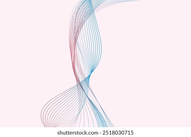 Abstract vector background with flowing waves. EPS10