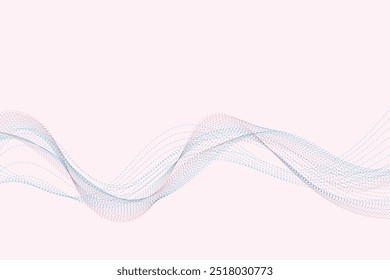 Abstract vector background with flowing waves. EPS10