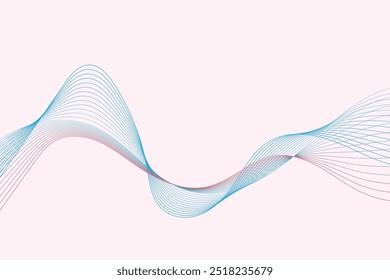 Abstract vector background with flowing waves. EPS10
