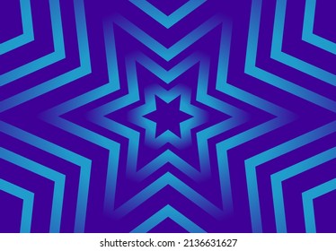 fondo vectorial abstracto con estrellas fluorescentes