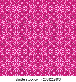 Abstract vector background in the form of stylized maple leaves in pink color.