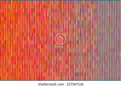 abstract vector background formed with hundred of rectangular swatches grouped by color