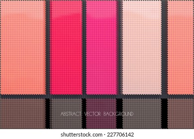 abstract vector background formed with hundred of rectangular swatches grouped by color