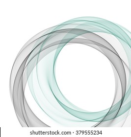 Abstract vector background, fractal wavy illustration. Circle shape. Circle lines. Blue gray circles. Transparent circle. Vector circle. Abstract wave circles. Circle frame. Circle abstract. 