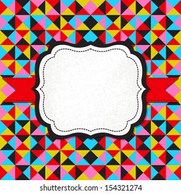 Abstract vector background with frame