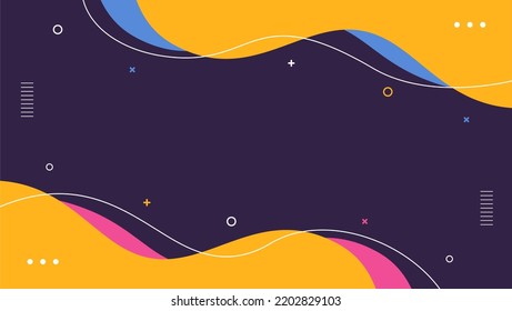 Abstract vector background. Full color wallpaper background with waving shape. Suitable for wallpaper and various designs