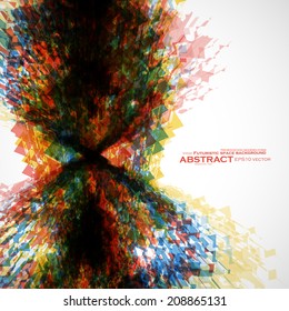 Abstract vector background, futuristic art illustration eps10