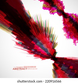 Abstract vector background, futuristic art illustration eps10