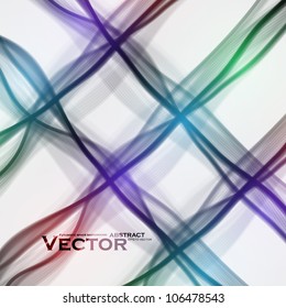 Abstract vector background, futuristic colorful wave illustration eps10
