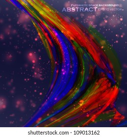 Abstract vector background, futuristic colorful strip, stylish illustration eps10