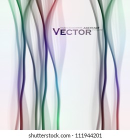 Abstract vector background, futuristic colorful wave illustration eps10