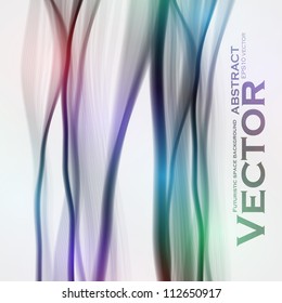 Abstract vector background, futuristic colorful wave illustration eps10