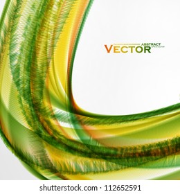Abstract vector background, futuristic colorful wavy illustration eps10