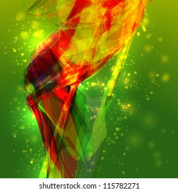 Abstract vector background, futuristic colorful strip, stylish illustration eps10