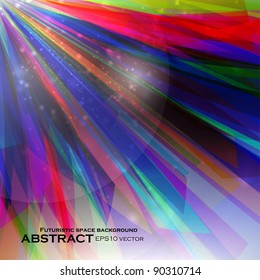 Abstract vector background, futuristic colorful strip, stylish illustration eps10