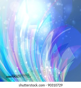 Abstract vector background, futuristic colorful strip, stylish illustration eps10