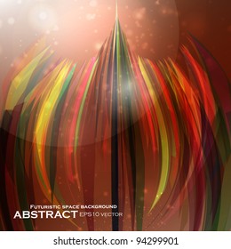 Abstract vector background, futuristic colorful strip, stylish illustration eps10