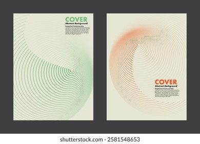 Abstract vector background with futuristic concentric circular patterns. A modern design featuring smooth gradient lines from a vortex effect on clean background for cover, poster, digital artwork.