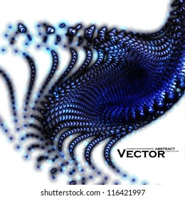 Abstract vector background, futuristic elements blue color eps10.