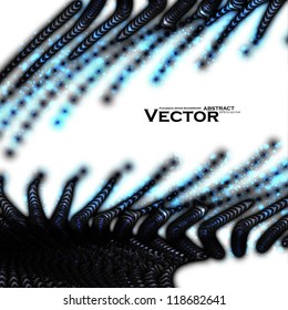 Abstract vector background, futuristic elements blue color eps10.
