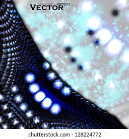 Abstract vector background, futuristic elements blue color eps10.