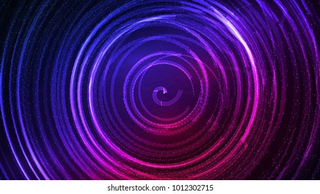 Abstract vector background. Futuristic style card. Elegant background for business presentations. Lines, point, planes in 3d space.