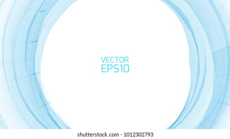 Abstract vector background. Futuristic style card. Elegant background for business presentations. Lines, point, planes in 3d space.