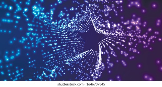 Abstract vector background. Futuristic style card. Elegant background for business presentations. Lines, point, planes in 3d space.