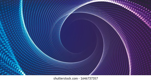 Abstract vector background. Futuristic style card. Elegant background for business presentations. Lines, point, planes in 3d space.