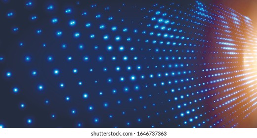Abstract vector background. Futuristic style card. Elegant background for business presentations. Lines, point, planes in 3d space.