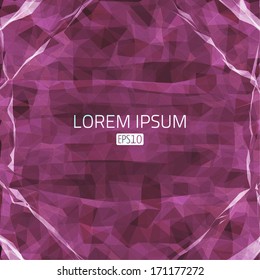 Abstract vector background. Futuristic style card. Elegant background for business presentations. Lines, point, planes in 3d space.