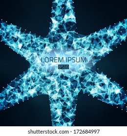 Abstract vector background. Futuristic style card. Elegant background for business presentations.