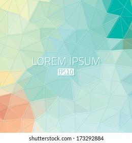 Abstract vector background. Futuristic style card. Elegant background for business presentations.