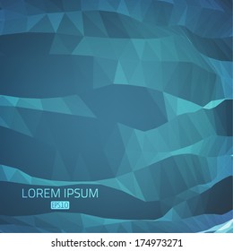 Abstract vector background. Futuristic style card. Elegant background for business presentations.