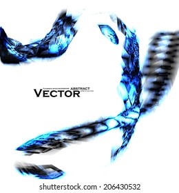 Abstract vector background, futuristic style illustration eps10.