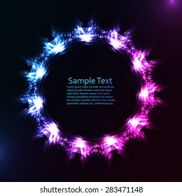 Abstract vector background. Futuristic style card. Elegant background for business presentations. Lines, point, planes in 3d space.
