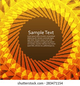 Abstract vector background. Futuristic style card. Elegant background for business presentations. Lines, point, planes in 3d space.