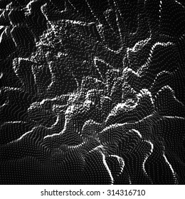 Abstract vector background. Futuristic style card. Elegant background for business presentations. Lines, point, planes in 3d space. 