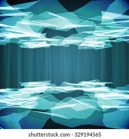 Abstract vector background. Futuristic style card. Elegant background for business presentations. Lines, point, planes in 3d space.