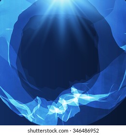 Abstract vector background. Futuristic style card. Elegant background for business presentations. Lines, point, planes in 3d space.