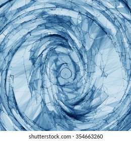 Abstract vector background. Futuristic style card. Elegant background for business presentations. Lines, point, planes in 3d space.