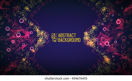 Abstract vector background. Futuristic style card. Elegant background for business presentations. Lines, point, planes in 3d space.