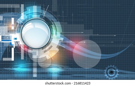 Abstract vector background. Futuristic technology style. Elegant background for business tech presentations.